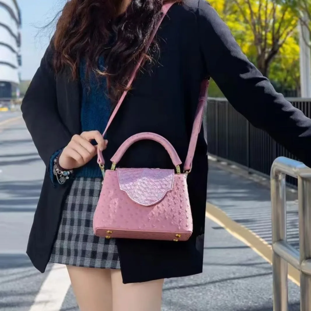 Luxury Bags For Women Sale - HXia 럭셔리 스퀘어 여성 가방 타조