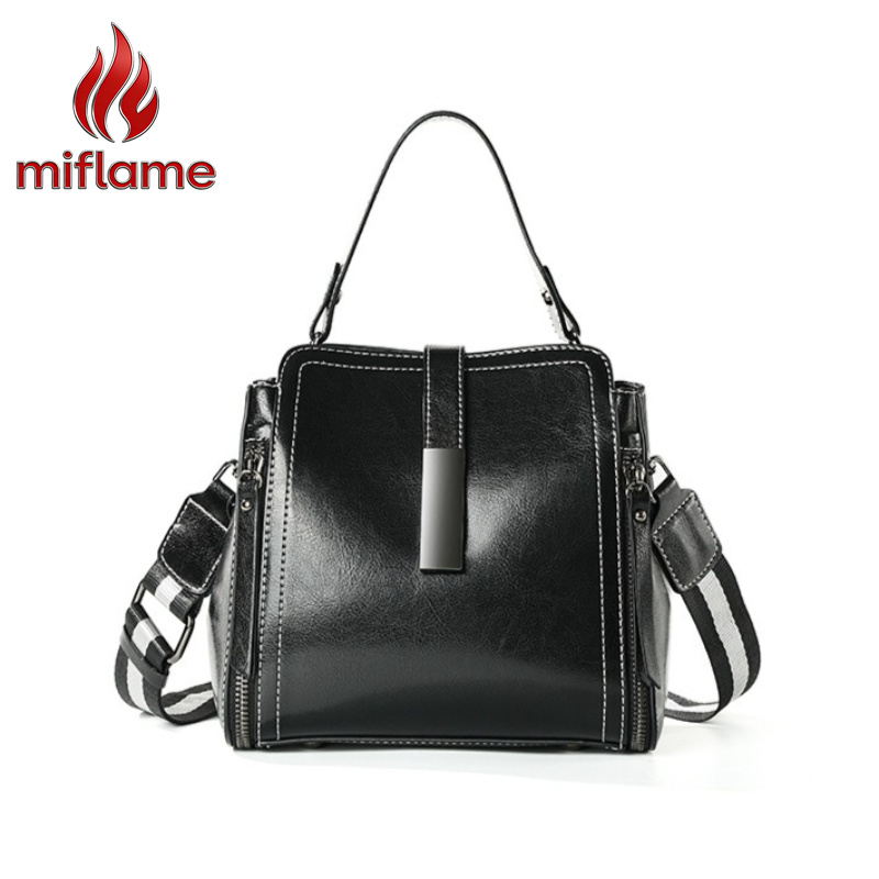 Quiet Luxury Bags Crossbody - 여성용 정품 가죽 크로스바디 백, 탑