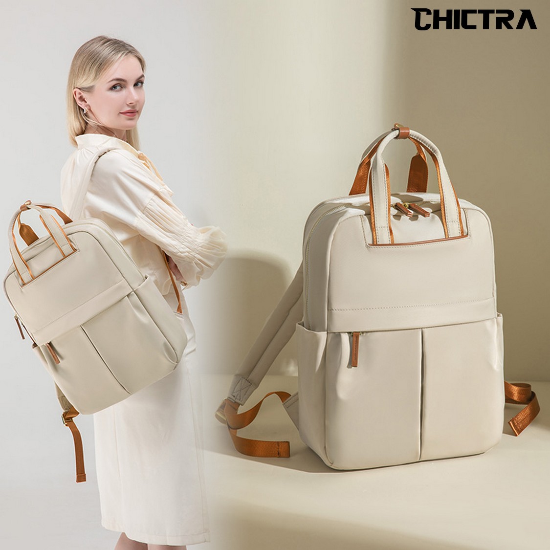 Xl Luxury Bags - CHICTRA 14인치 여성용 노트북 백팩 대용량