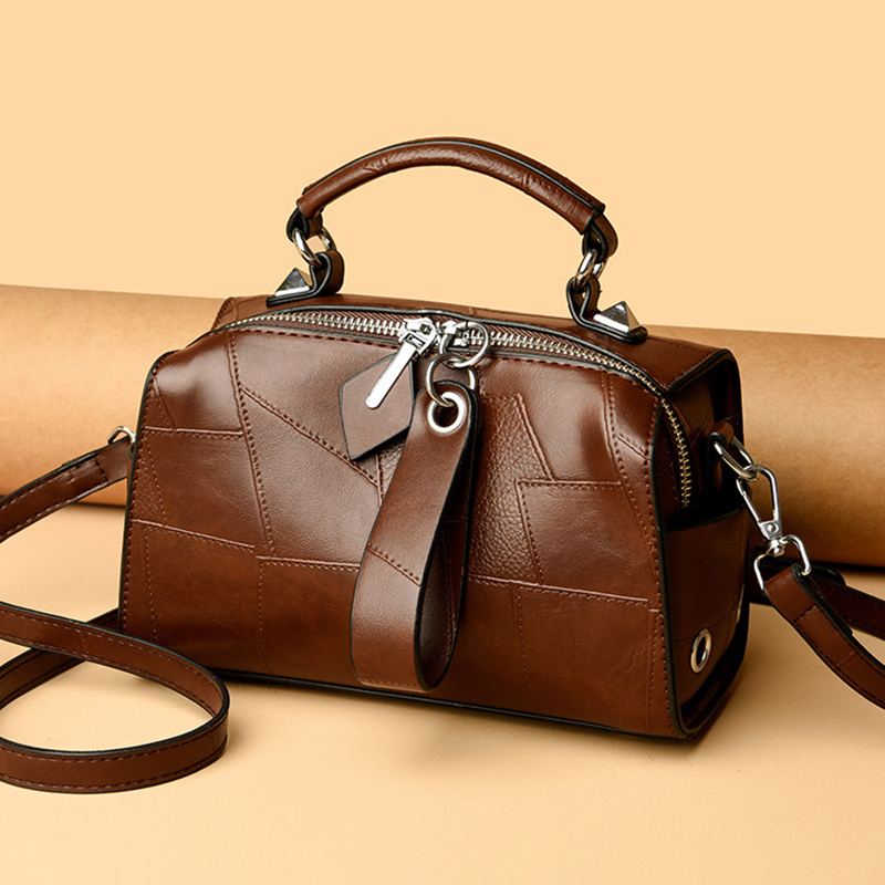 Luxury Bags Entry Level - 여성용 천연 가죽 백팩, 심플한 가죽