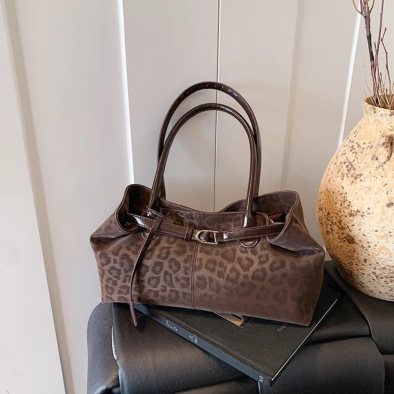 Luxury Bags For Women Sale - 레오파드 프린트 재봉실 장식 청소년용 스위트