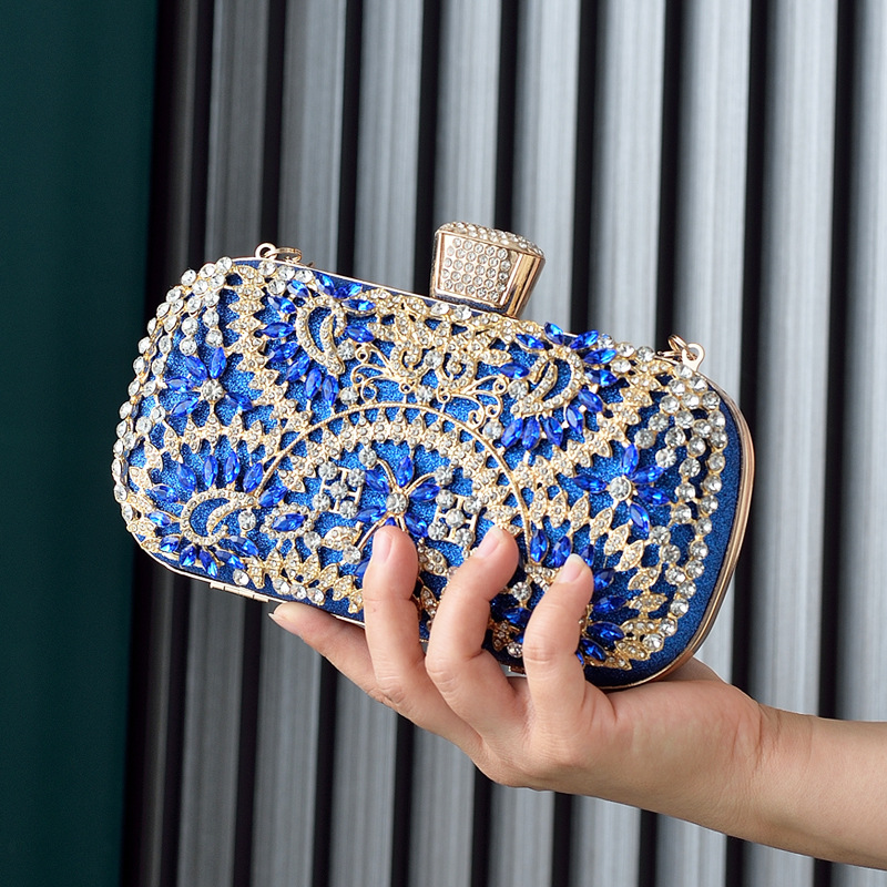 Luxury Bags Blue - 여성 클러치 파티 럭셔리 블루 이브닝