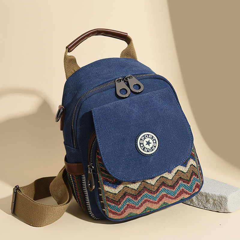 캐주얼 내셔널 스타일 데님 배낭 여성을위한 새로운 럭셔 - Luxury Bags Denim 리뷰 및 가격