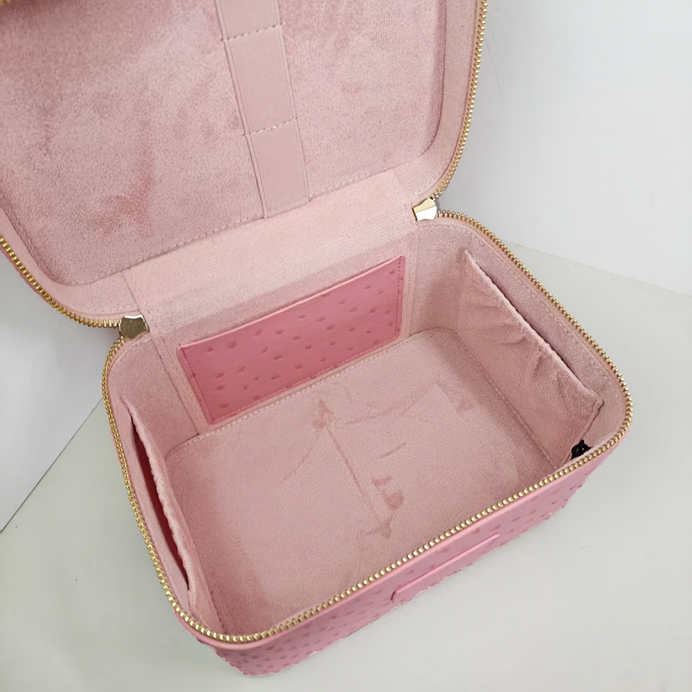 럭셔리 타조 모조 가죽 여성 메이크업 화장품 가방, 맞 - Xl Luxury Bags 리뷰 및 가격