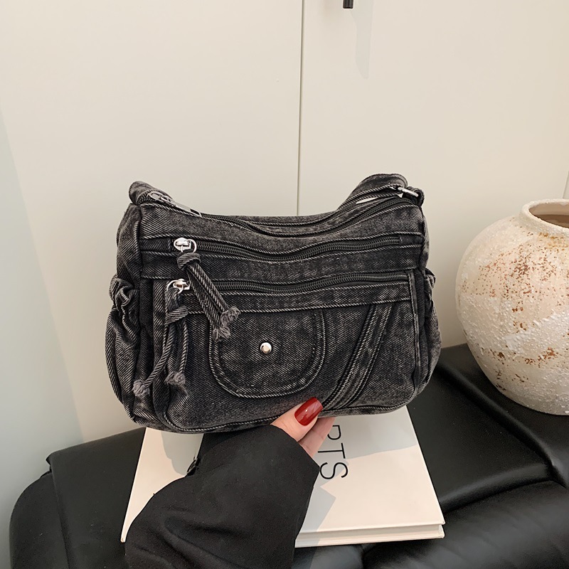 스트릿 스타일 레트로 블루 데님 백 2026 여름 멀티 - Luxury Bags Blue 리뷰 및 가격