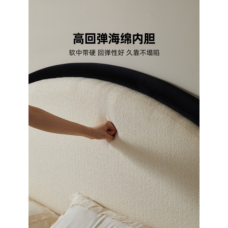 프랑스 흑백 레트로 스타일 원목 소프트백 등받이 싱글  - Luxury Bags Buy 리뷰 및 가격