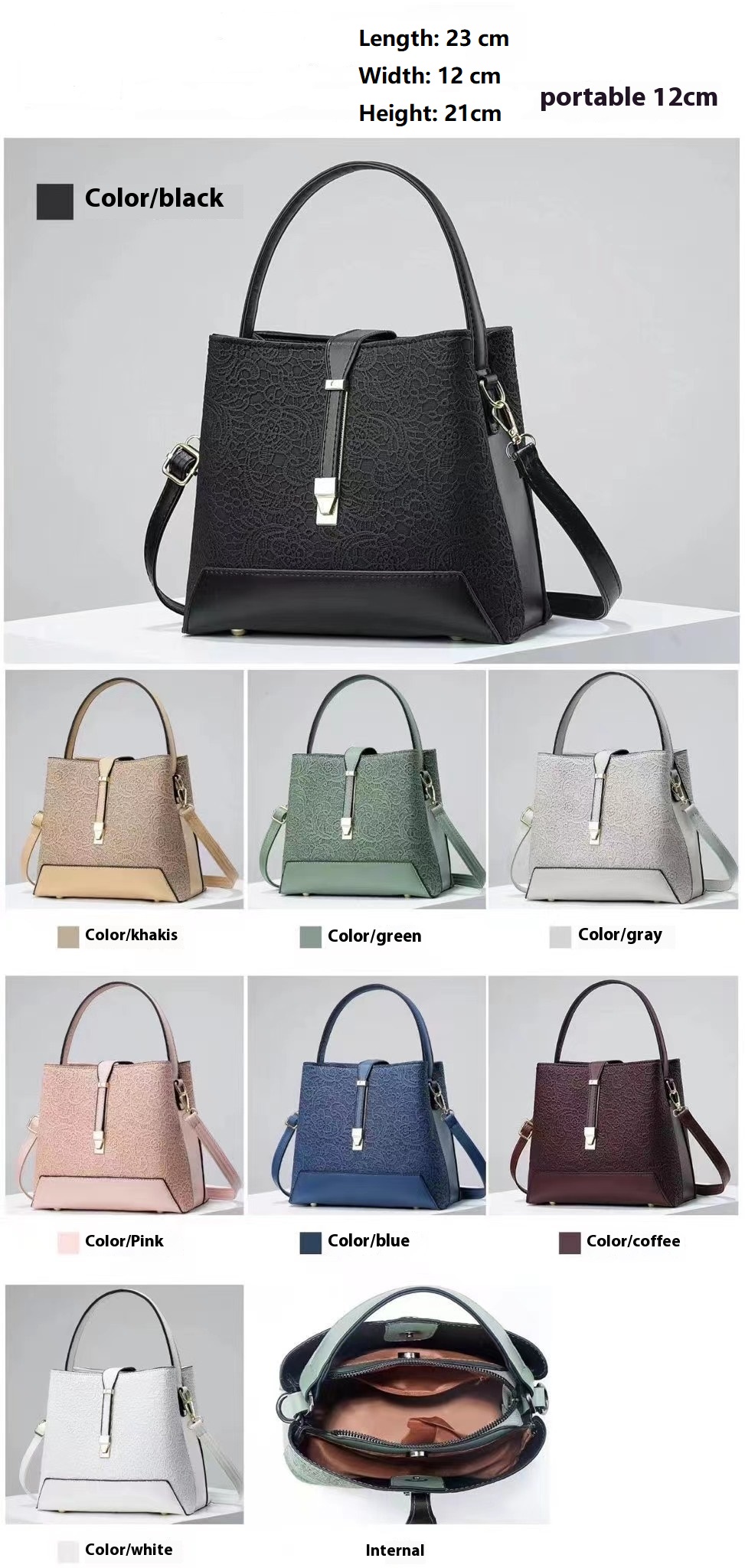 새로운 럭셔리 토트 백 가죽 품위있는 핸드백 전문 숄더 - Luxury Bags Tote 리뷰 및 가격
