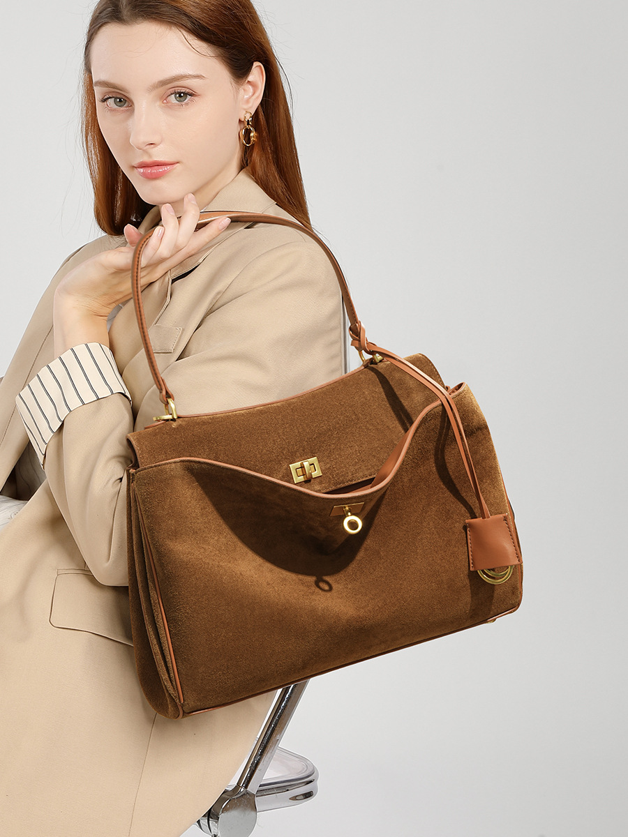 가을 겨울 여성 스웨이드 정품 가죽 가방 숄더 핸드백  - Luxury Bags Tote 리뷰 및 가격