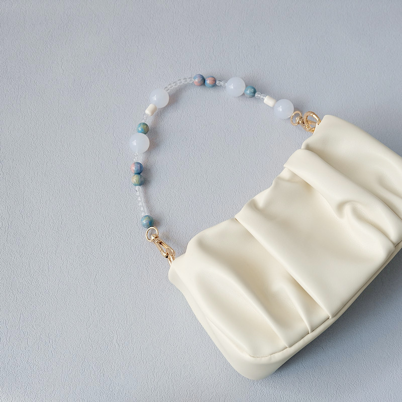 분리형 앰버 비즈 체인 여성용 가방 액세서리, 블루 아 - Luxury Bags Blue 리뷰 및 가격