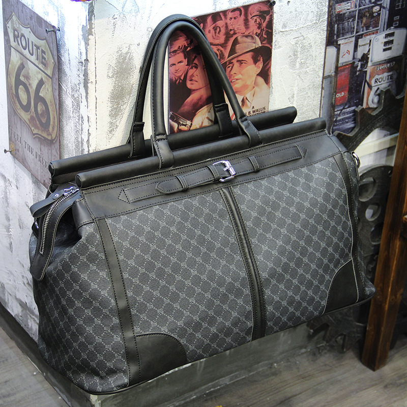 패션 격자 무늬 여행 가방 남자 핸드백 대용량 탑 핸들 - Luxury Bags Tote 리뷰 및 가격