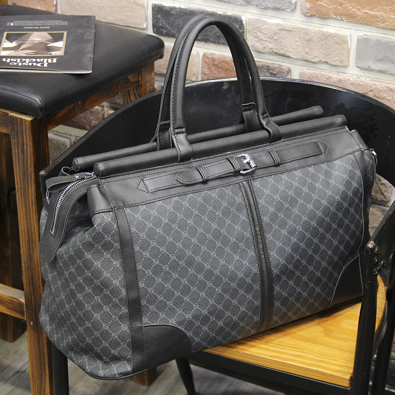 패션 격자 무늬 여행 가방 남자 핸드백 대용량 탑 핸들 - Luxury Bags Tote 리뷰 및 가격