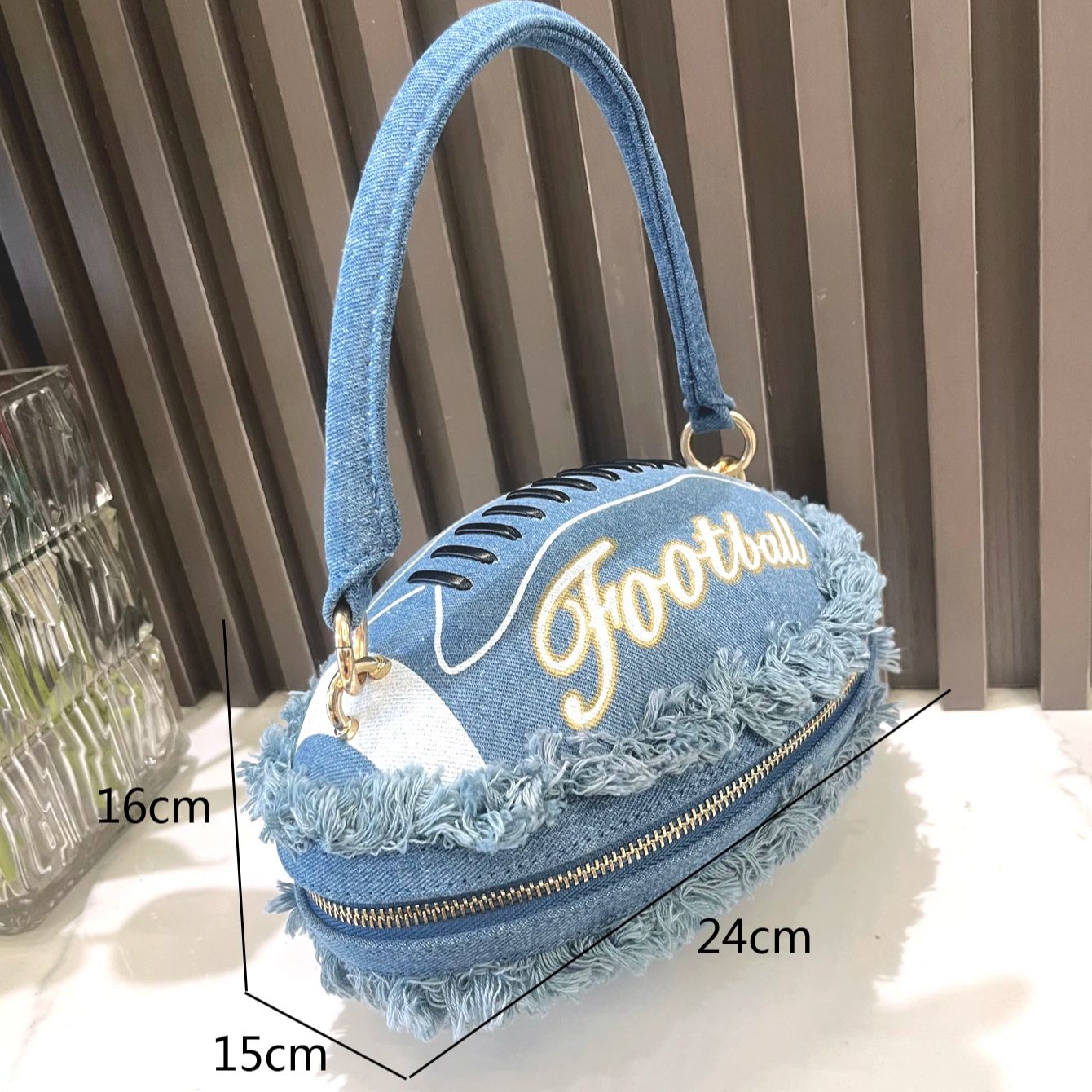 데님 볼 모양 이브닝 클러치 백, 지갑 및 핸드백, 럭 - Luxury Bags Denim 리뷰 및 가격