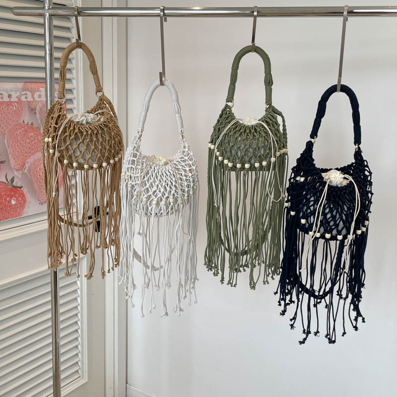 여름 라이트 럭셔리 빈티지 펀칭 비치 보헤미안 숄더백  - Luxury Bags For Women Sale 리뷰 및 가격