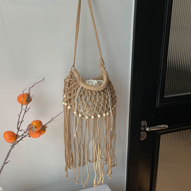 여름 라이트 럭셔리 빈티지 펀칭 비치 보헤미안 숄더백  - Luxury Bags For Women Sale 리뷰 및 가격