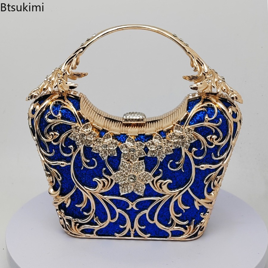 속이 빈 메탈 이브닝 백 여성 패션 반짝이는 파티 연회 - Luxury Bags Supplier 리뷰 및 가격