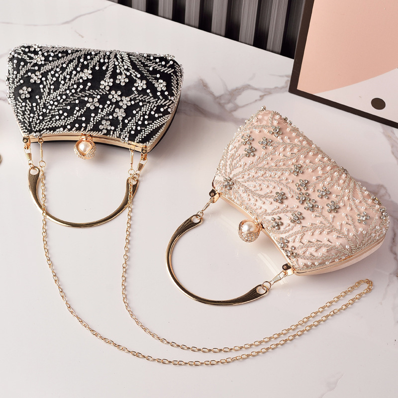 블랙 핸드백 비딩 빈티지 여성 파티 가방 명품 브랜드  - Luxury Bags China Wholesale 리뷰 및 가격
