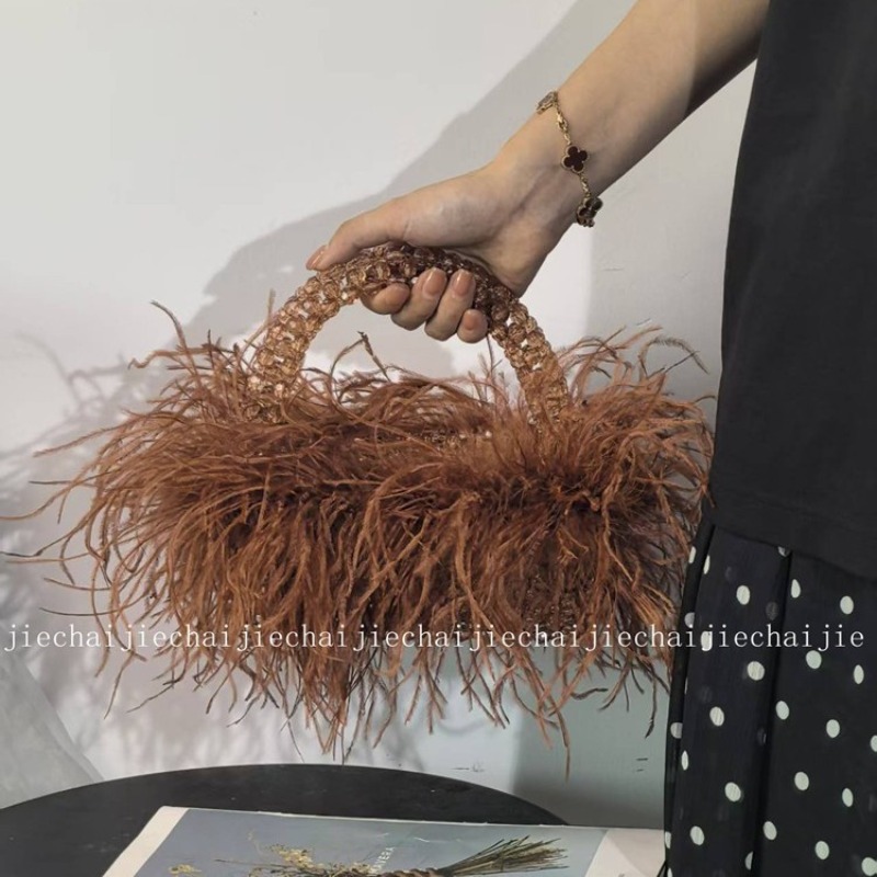 2025 가을 신상 깃털 디자인 여성 핸드백 수공예 고 - Luxury Bags China Wholesale 리뷰 및 가격