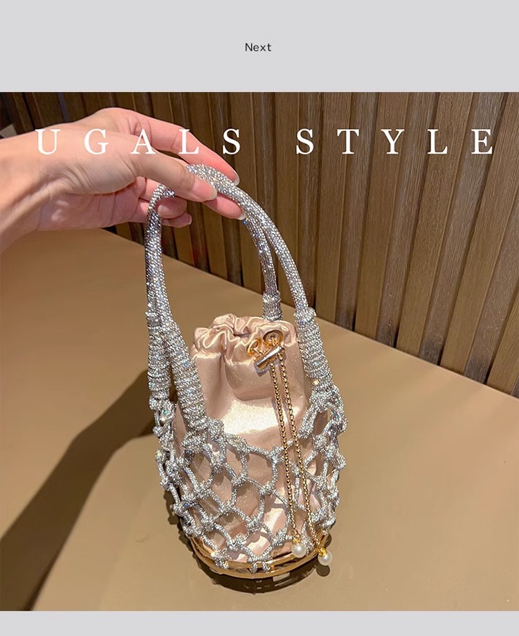 할로우 아웃 글리터 로프 우븐 수제 럭셔리 핸드백, 반 - Luxury Bags Supplier 리뷰 및 가격