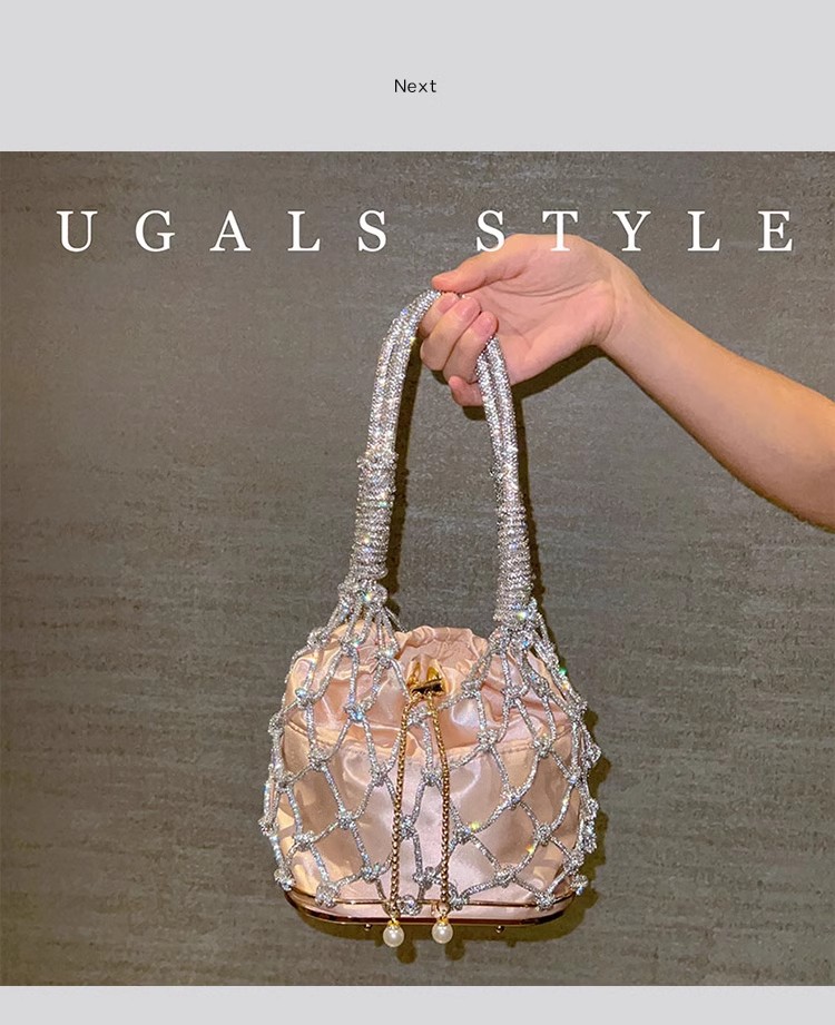 할로우 아웃 글리터 로프 우븐 수제 럭셔리 핸드백, 반 - Luxury Bags Supplier 리뷰 및 가격