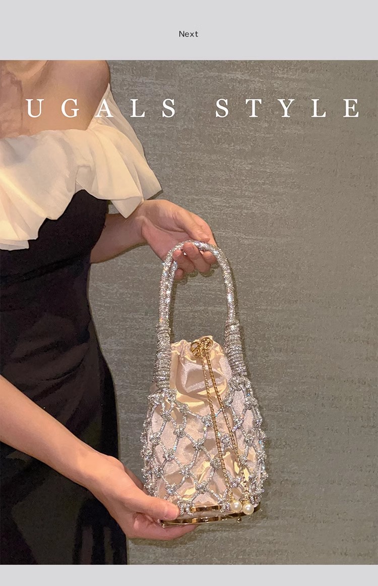 할로우 아웃 글리터 로프 우븐 수제 럭셔리 핸드백, 반 - Luxury Bags Supplier 리뷰 및 가격