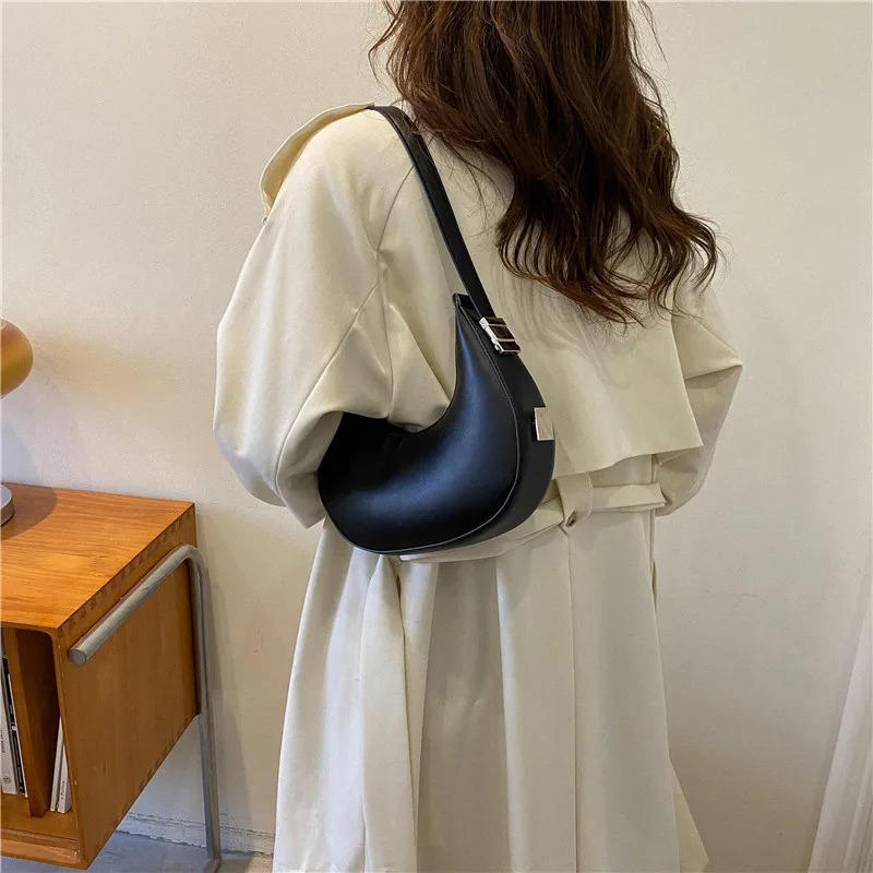여성용 겨드랑이 가방 고급 PU 가죽 숄더백 소형 클러 - Luxury Bags Trending 리뷰 및 가격
