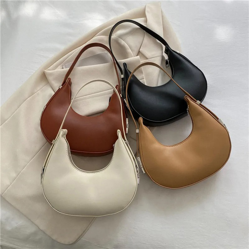 여성용 겨드랑이 가방 고급 PU 가죽 숄더백 소형 클러 - Luxury Bags Trending 리뷰 및 가격