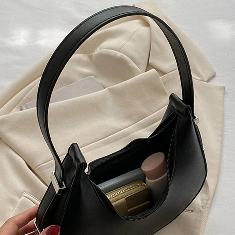 여성용 겨드랑이 가방 고급 PU 가죽 숄더백 소형 클러 - Luxury Bags Trending 리뷰 및 가격