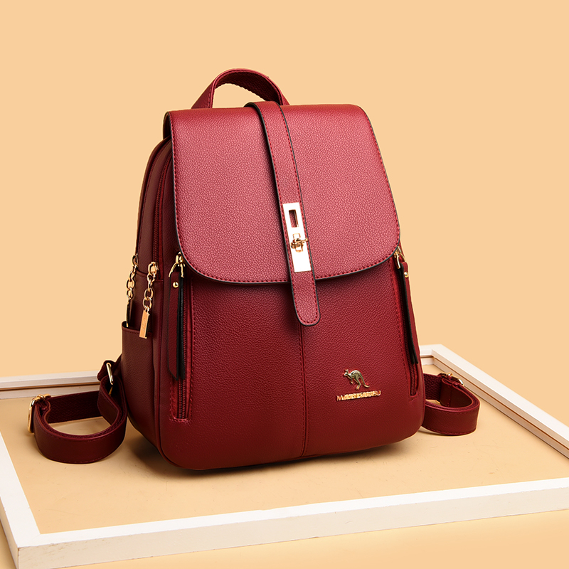 여성용 럭셔리 가죽 배낭, A Dos 캐주얼 데이팩,  - Luxury Bags Trending 리뷰 및 가격