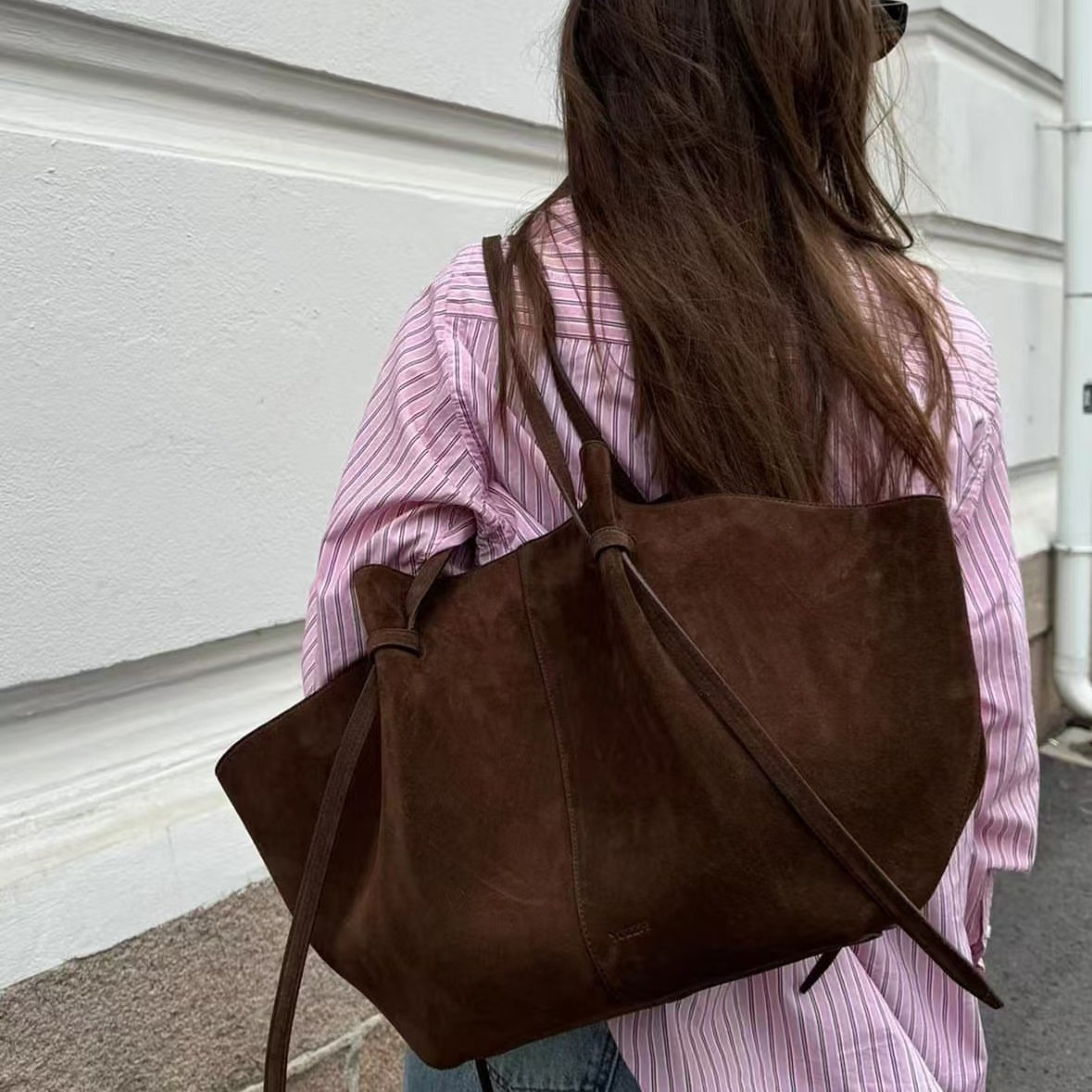 여성을위한 가짜 스웨이드 토트 백 럭셔리 디자이너 핸드 - Luxury Bags Tote 리뷰 및 가격