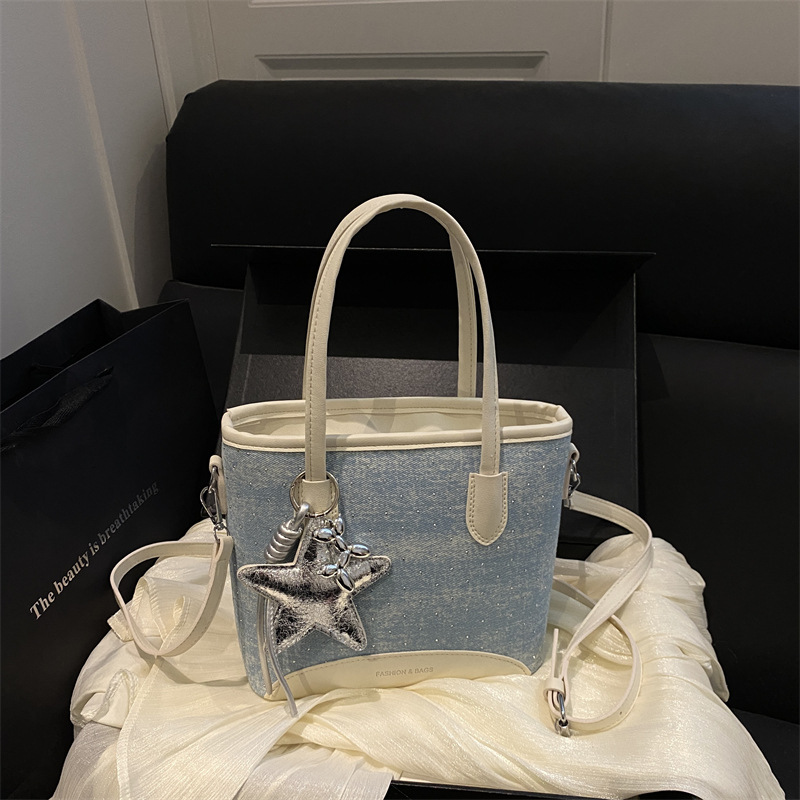 데님 언더암 쇼퍼 토트백 대용량 디자이너 숄더백 명품  - Luxury Bags Denim 리뷰 및 가격