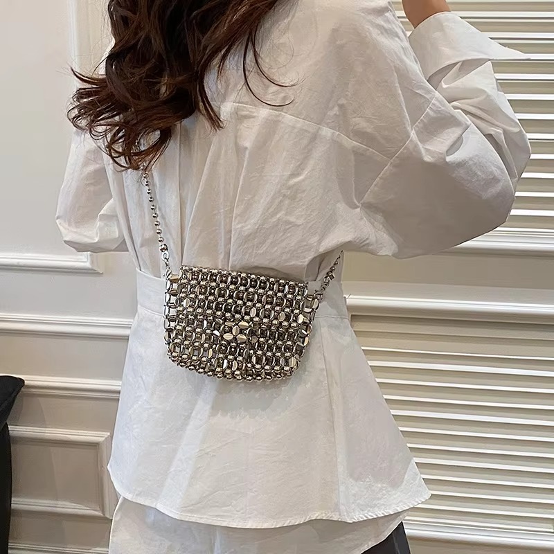 PU 고급스러운 느낌의 단색 이브닝 백, 홀로우 아웃  - Luxury Bags For Women Sale 리뷰 및 가격